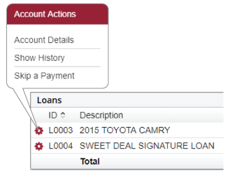 Online Banking Skip-A-Pay Menu Online Banking Skip-A-Pay Menu