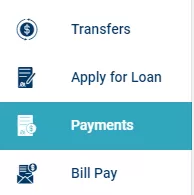Payments Menu Bar